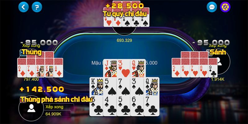 Hướng dẫn chơi game Mậu Binh Bongvip từ cơ bản đến nâng cao